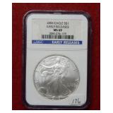 2006 Silver Eagle 1oz NGC MS69 - Early Releases