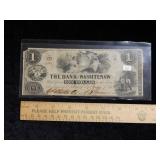 1854 $1 The Bank Washtenaw Note