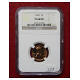 1963 Lincoln Cent NGC PF68 Red
