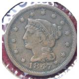 1847 Large Cent