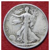 1921 S Walking Liberty Silver Half Dollar