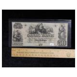 $50 Canal Bank New Orleans Note