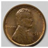 1930 Lincoln Wheat Cent - Red & Brown