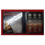 100 Years of American Nickels - 9 US Nickels