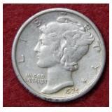 1925 Mercury Silver Dime