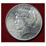 1935 Peace Silver Dollar Coin