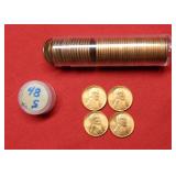 Roll of 1948 S Lincoln Wheat Cents