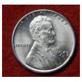1943 S Steel Lincoln Wheat Cent