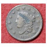 1833 Large Cent - tiny rim nicks