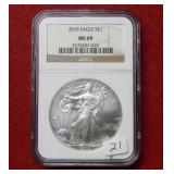 2010 Silver Eagle 1oz NGC MS69
