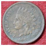 1865 Indian Head Cent - grainy