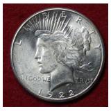 1922 S Peace Silver Dollar