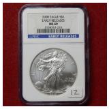 2008 Silver Eagle 1oz NGC MS69 Early Releases