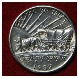 1937 D Oregon Trail Silver Commemorative Half
