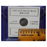 Platinum Franklin Mint - First Step on the Moon