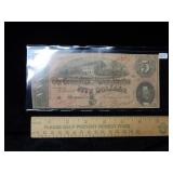 1864 $5 CSA Note