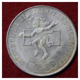 1968 Mexico Silver Olympic Commemorative Coin