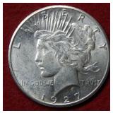 1927 Peace Silver Dollar