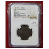 1808 India 10 Cash NGC Genuine - Admiral Gardner