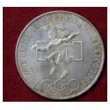 1968 Mexico Silver Olympic Commemorative Coin