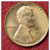 1938 S Lincoln Wheat Cent