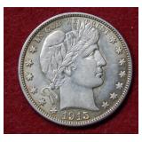 1915 S Barber Silver Half Dollar Coin