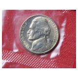 (50) 1961 P Jefferson Mint UNC Nickels in wrapper