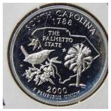 2000 S South Carolina Silver Quarter