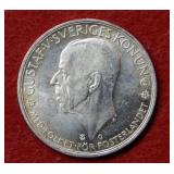 1435/1935 Sweden Silver 5 Kronor Anniversary Coin