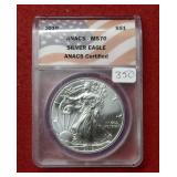 2019 Silver Eagle 1oz ANACS MS70