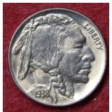 1938 D Buffalo Nickel - Last Year