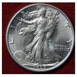 1935 Walking Liberty Silver Half Dollar