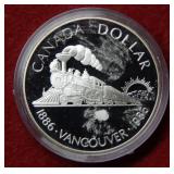 1986 Canada Silver Two Dollar "Train" Coin