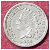 1863 Indian Head Cent - Copper Nickel Cent