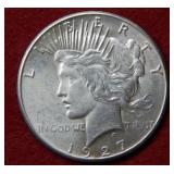 1927 Peace Silver Dollar Coin