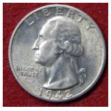 1942 S Washington Silver Quarter