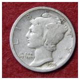 1916 S Mercury Silver Dime