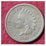 1861 Indian Head Cent - Copper Nickel Cent