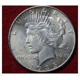 1935 Peace Silver Dollar Coin