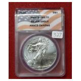 2015 Silver Eagle 1oz ANACS MS70
