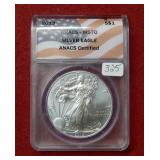 2013 Silver Eagle 1oz ANACS MS70