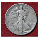 1919 Walking Liberty Silver Half Dollar Coin