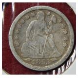 1853 Seated Liberty Dime w/ arrows & scratches