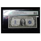 1934 $1 Silver Certificate PMG 64 EPQ