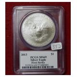 2013 Silver Eagle 1oz PCGS MS69 - First Strike