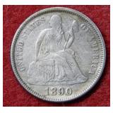 1890 Seated Liberty Silver Dime