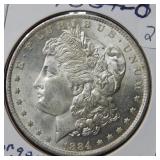 1884 O Morgan Silver Dollar