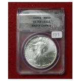 1986 Silver Eagle 1oz ANACS MS69