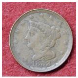 1853 Coronet Type Half Cent
