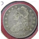 1835 Bust Silver Half Dollar Coin
